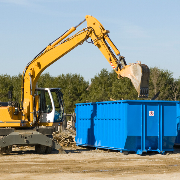 are there any restrictions on where a residential dumpster can be placed in Vernon Colorado